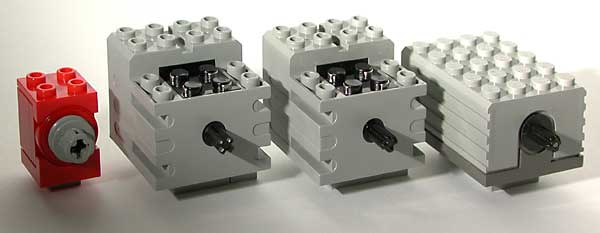 LEGO 9V Technic Motors compared characteristics